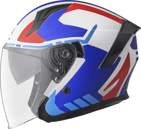 Jet helmet GMS VECTUS black matt - petrol - red 2XL [2]