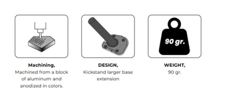 Kickstand extension PUIG Negru [3]