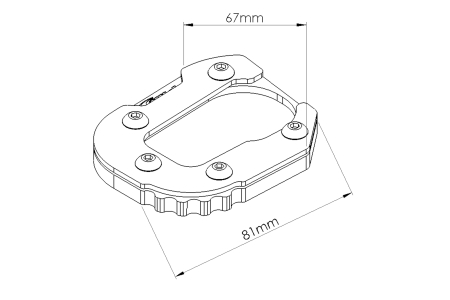 Kickstand extension PUIG Negru [2]
