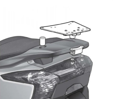 TRANSPORT & DEPOZITARE - Kit de prindere cutie Top Master SHAD pentru KYMCO Downtown 125 2009-2015, KYMCO Downtown 300 2009-2015