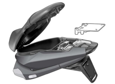 TRANSPORT & DEPOZITARE - Kit de prindere cutie Top Master SHAD pentru PIAGGIO/VESPA NRG 50 2005-2024