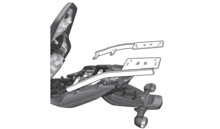 TRANSPORT & DEPOZITARE - Kit de prindere cutie Top Master SHAD Y0XJ69ST