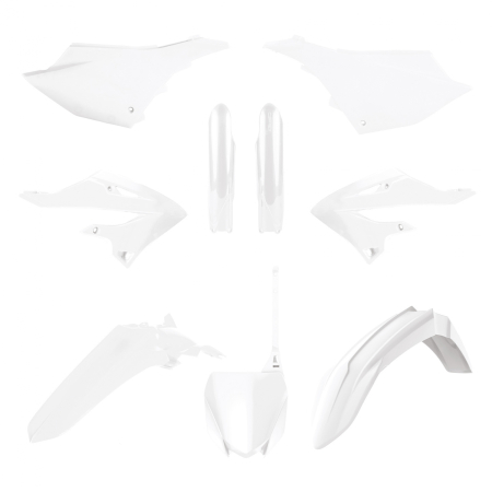 SUSPENSIE CADRU - Kit plastice POLISPORT Alb