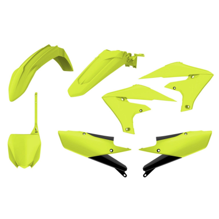 SUSPENSIE CADRU - Kit plastice POLISPORT Flo yellow