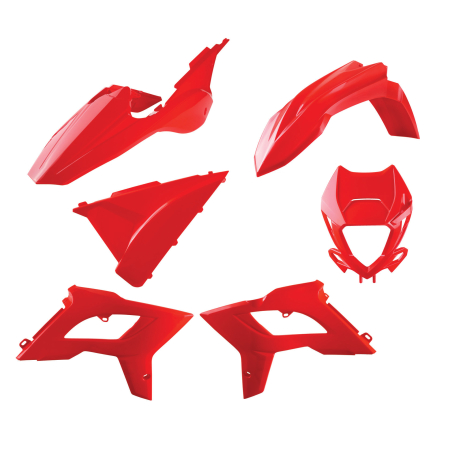 SUSPENSIE CADRU - Kit plastice POLISPORT restyling Beta Red