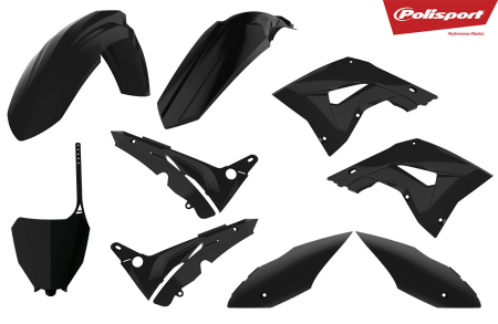 Kit plasticuri - Kit plastice POLISPORT restyling Negru