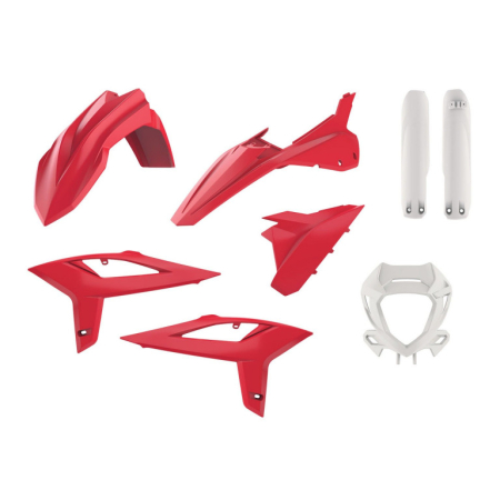 SUSPENSIE CADRU - Kit plastice POLISPORT Rosu