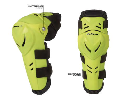 Knee/shin guard junior / Elbow guard adult POLISPORT DEVIL 8002000001 Negru [1]