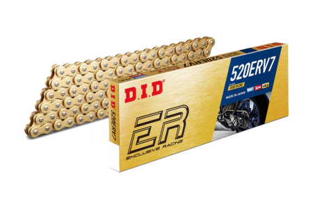 TRANSMISIE - Lant de curse Exclusive D.I.D Chain 520ERV7 128 zale Gold/Gold