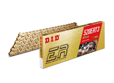 TRANSMISIE - Lant de curse pentru motocross D.I.D Chain 520ER-T3 SDH 112 zale Gold/Gold
