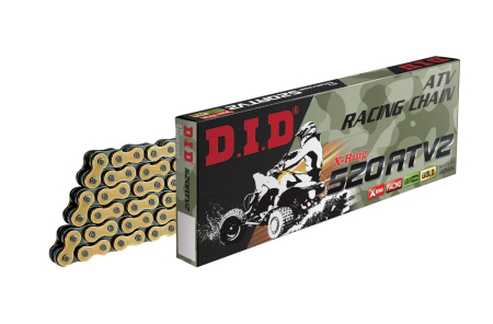 TRANSMISIE - Lant X-Ring ATV D.I.D Chain 520ATV2 118 zale auriu/negru