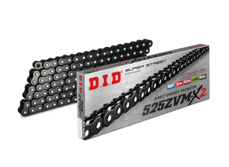 TRANSMISIE - Lant ZVM-X series X-Ring D.I.D Chain 525ZVM-X2 124 zale Black/Black