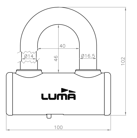 Lock LUMA ESCUDO PROCOMBI Alb [1]