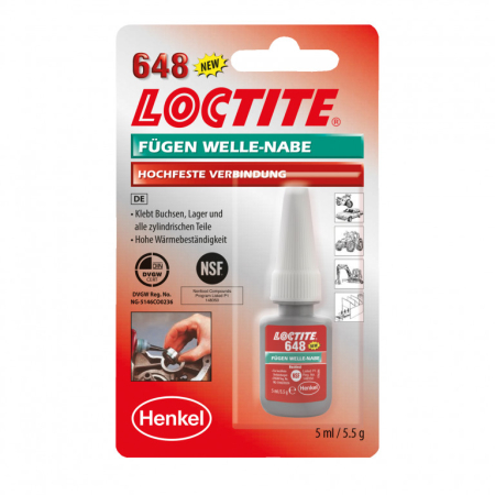 ULEIURI & INTRETINERE - LOCTITE 648 LOCTITE 1804041 5 ml
