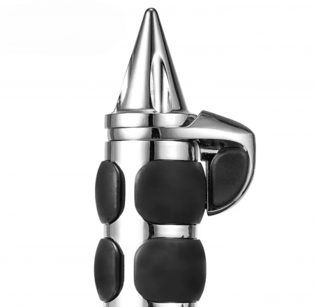 Mansoane moto crom negru cruise control 25mm [3]