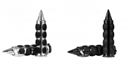 Mansoane moto crom negru cruise control 25mm [2]