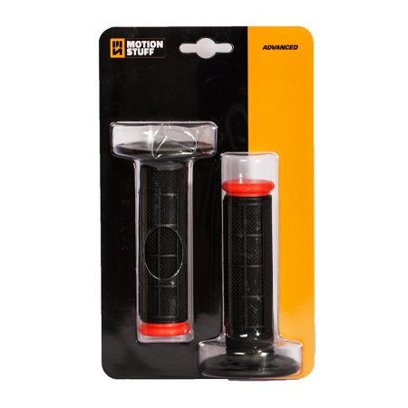 Mansoane MX-Enduro MOTION STUFF ADVANCED negru/rosu (half-waffle) [1]