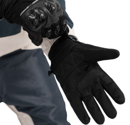 Manusi moto SM Racewear Ride - piele naturala, panouri textile ventilate si protectii monturi-degete [8]