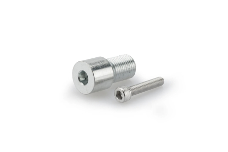 SUSPENSIE CADRU - Mirror adaptor PUIG MP argintiu bar end