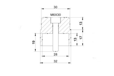 SUSPENSIE CADRU - Mirror adaptor PUIG SUPPORT RIGHT/LEFT STREET TWIN/STREE 9500N Negru to bar end