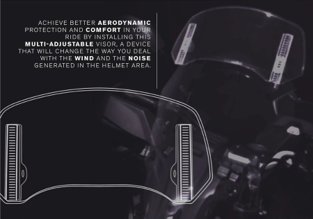 Multiadjustable visor PUIG 2.0 clip-on dark smoke [5]