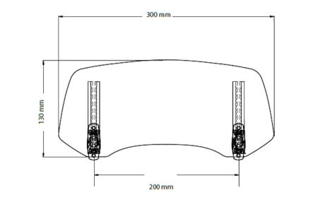 Multiadjustable visor PUIG 2.0 fixed by screws smoke [1]
