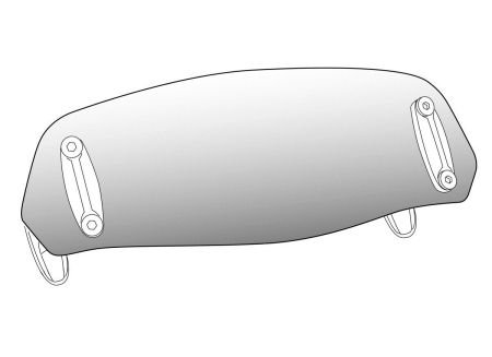 Parbriz - Multiadjustable visor PUIG fixed by screws smoke