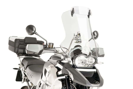 Parbriz - Multiadjustable visor PUIG fixed by screws transparent
