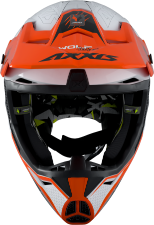 MX helmet AXXIS WOLF ABS star track a4 gloss fluor orange M [2]