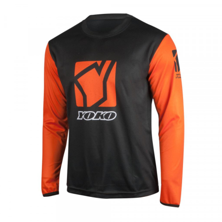 ECHIPAMENTE - MX jersey YOKO SCRAMBLE black / orange S