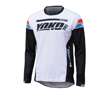 Tricouri - MX jersey YOKO TRE alb/negru M