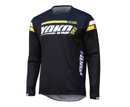 Tricouri - MX jersey YOKO TRE negru/galben M