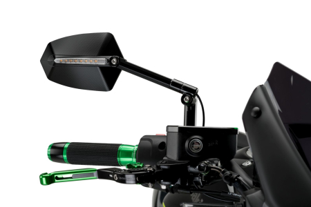 SUSPENSIE CADRU - Oglinda retrovizoare PUIG GTI 015NN black / black dreapta