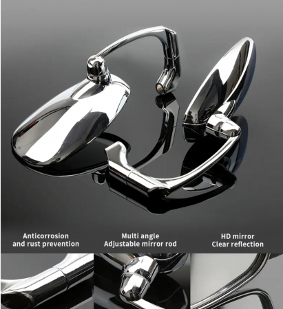 Oglinzi moto universale crom negre motocicleta [3]