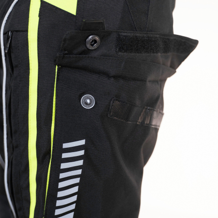 Pantaloni Moto GMS EVEREST black-anthracit-yellow 2XL [3]