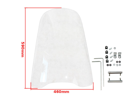 Parbriz - Parbriz moto scuter universal 590x460mm