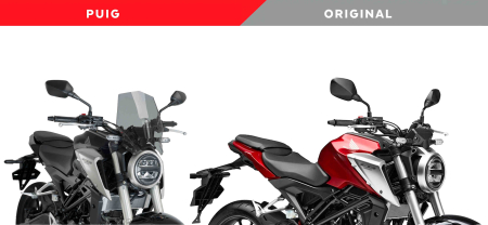 Parbriz PUIG NEW GEN. SPORT smoke pentru HONDA CB 125 R 2018-2024, HONDA CB 300 R 2018-2024 [1]