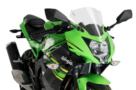 SUSPENSIE CADRU - Parbriz PUIG RACING smoke pentru KAWASAKI Ninja 125 2019-2023