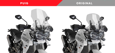 Parbriz PUIG TOURING smoke pentru TRIUMPH Tiger 800 / Sport 2018-2019 [1]
