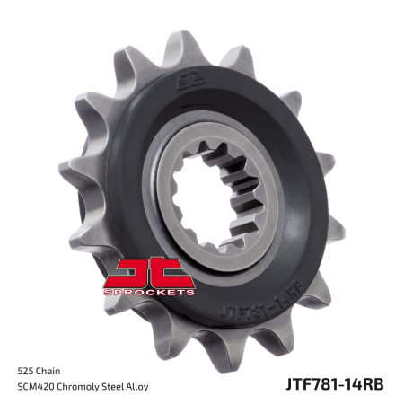 Pinion fata JT 14T, 525 rubber cushioned [1]