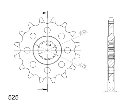 Pinion fata SUPERSPROX [1]