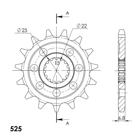 Pinion fata SUPERSPROX [1]