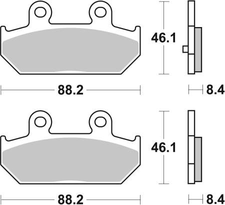 Placute de frana BREMBO [2]
