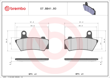 Placute de frana BREMBO [1]