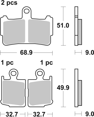 Placute de frana BREMBO [2]