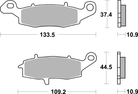 Placute de frana BREMBO [2]
