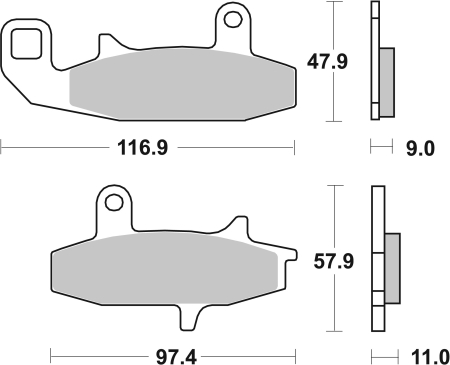 Placute de frana BREMBO [2]