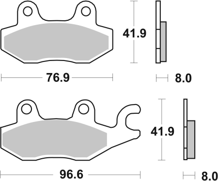 Placute de frana BREMBO [2]