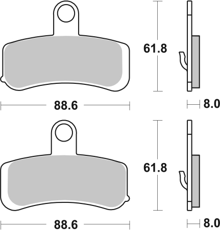 Placute de frana BREMBO [2]