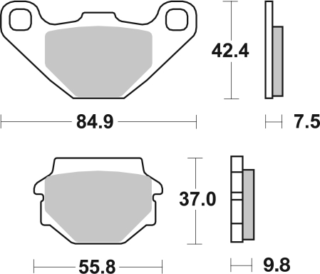 Placute de frana BREMBO [2]